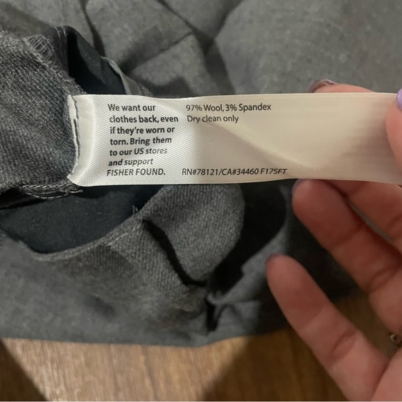 Eileen Fisher Wool Grey Dress Pants Size 6‎ - Picture 4 of 6